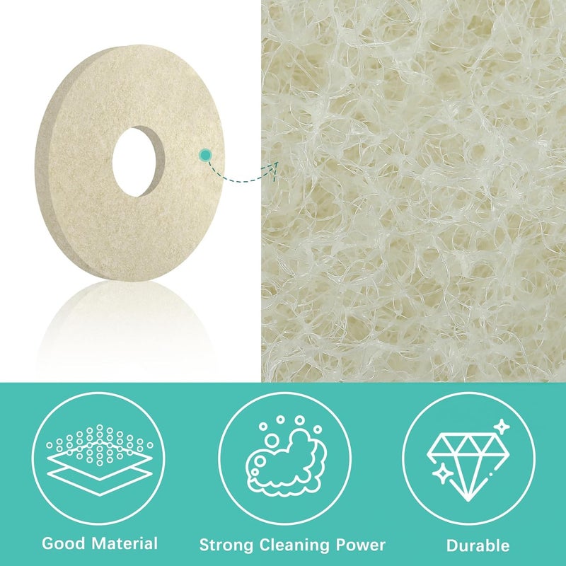 Qwtqwt 12" Scrubbing Disc for Oreck ORB550MC Orbiter Floor Machine,2 PCS Floor Buffer Pad Fits for Tile and Vinyl,Polishing Pads for ORB550MC Oreck Commercial Orbiter Hard Floor Cleaner Machine - Image 3
